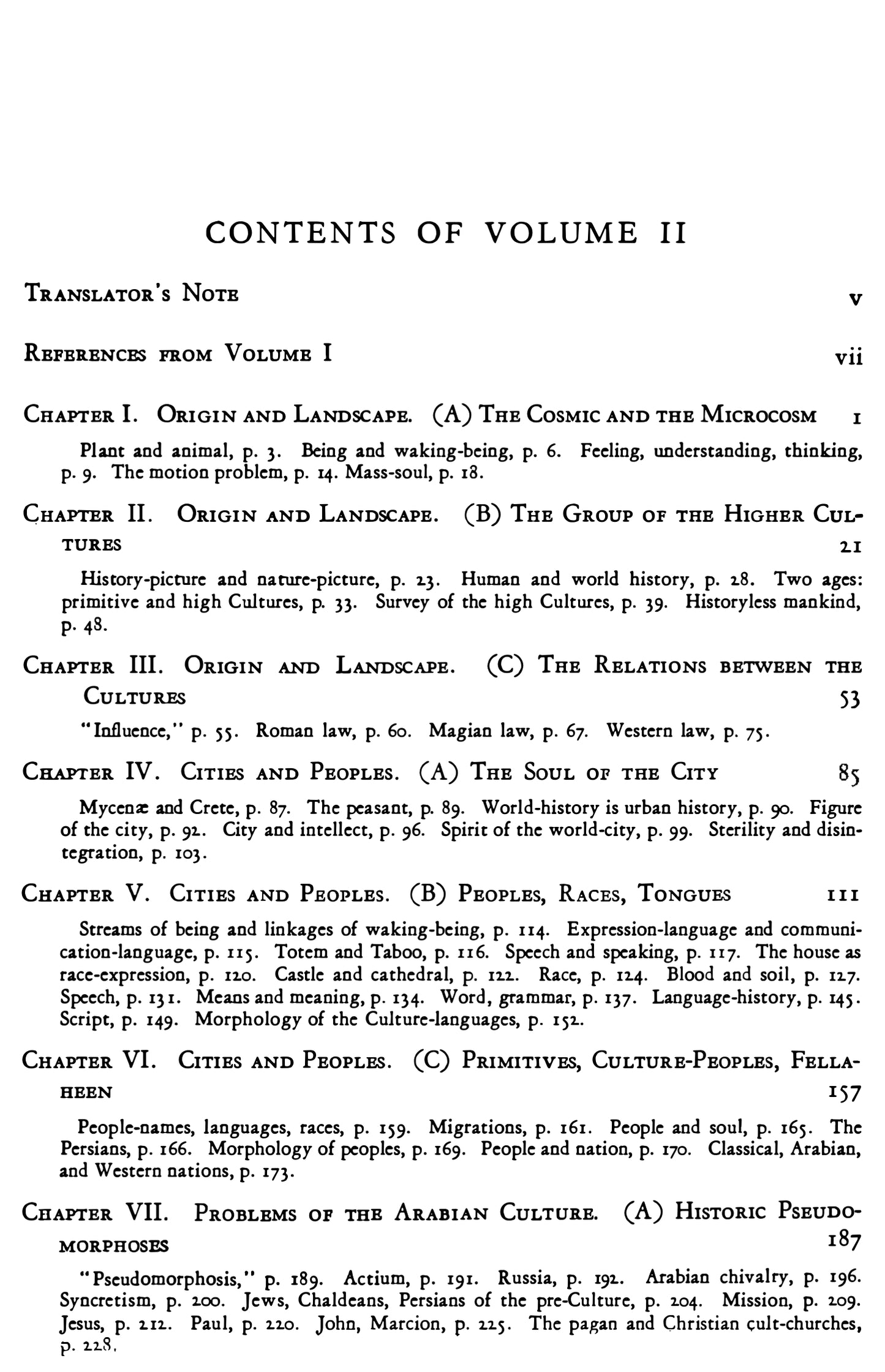 The Decline of the West by Oswald Spengler volume 1 and 2