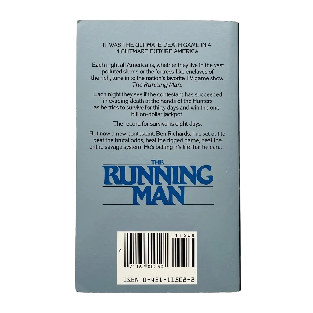 The Running Man – Stephen King (Richard Bachman) | Dystopian Thriller | Rare Paperback Book