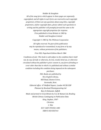 Christine by Stephen KingFirst Edition  1983