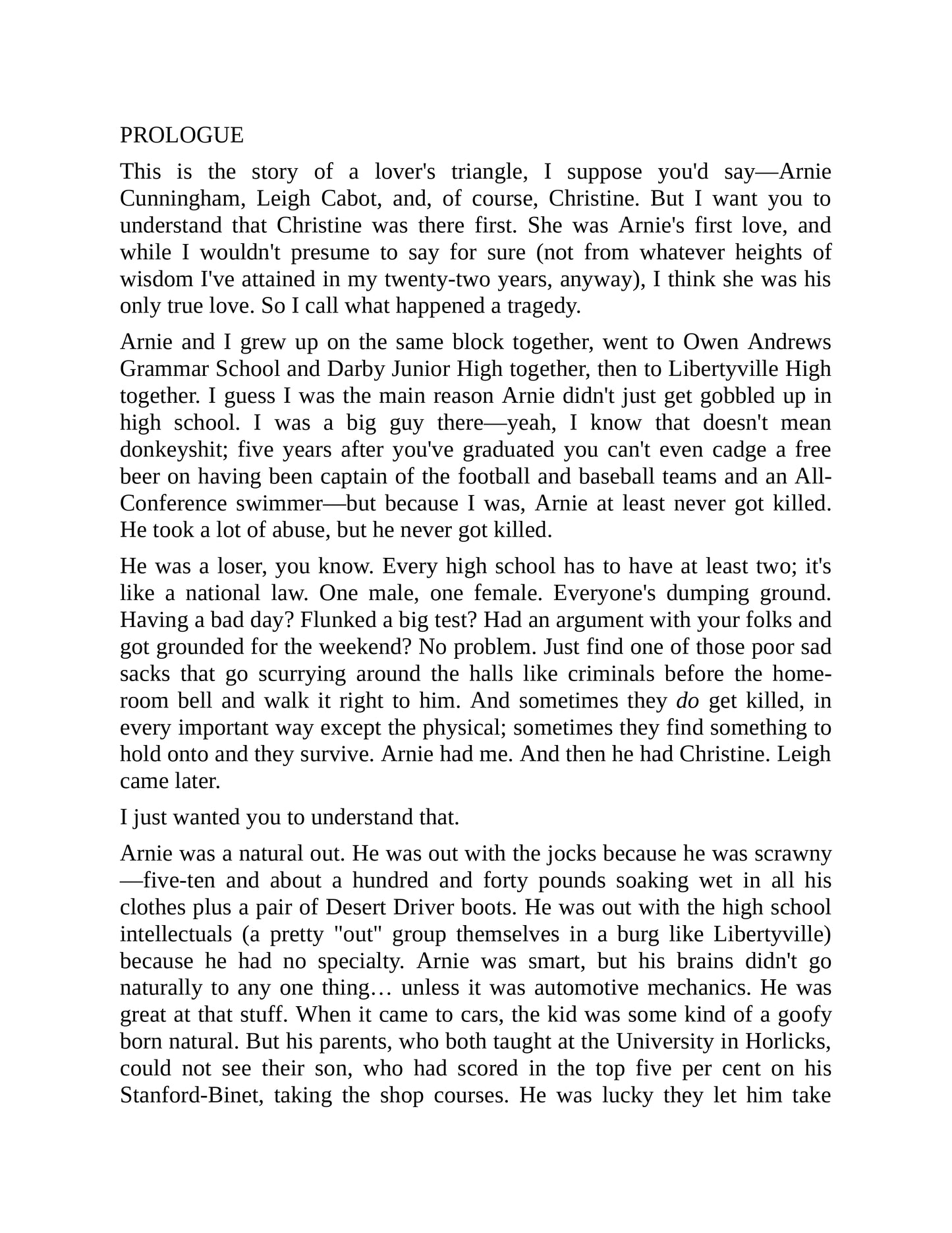 Christine by Stephen KingFirst Edition  1983