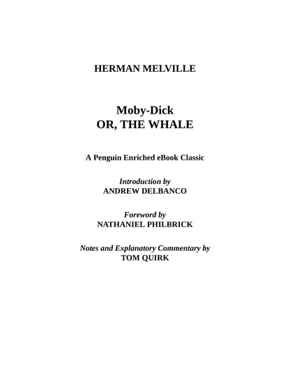 Moby Dick  by Herman Melville 1851