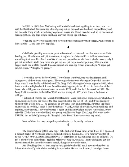 the BACHMAN books by stephen king Four Early Novels 1986