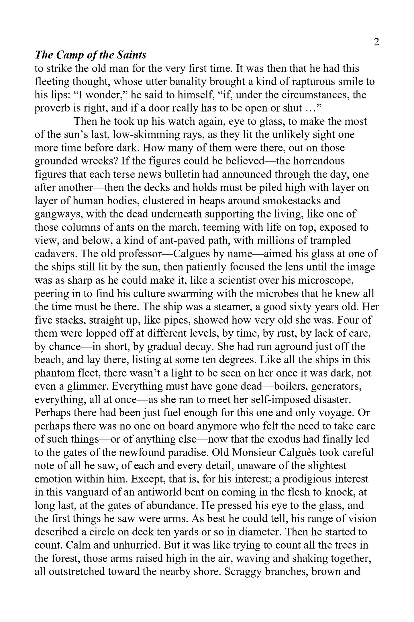 The Camp of the Saints by Jean Raspail Critical  book 2025