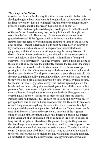 The Camp of the Saints by Jean Raspail Critical  book 1994