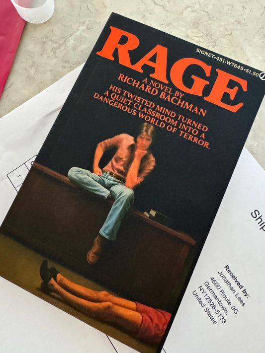 RAGE by  Stephen King 1st Edition (1977) NEW Paperback