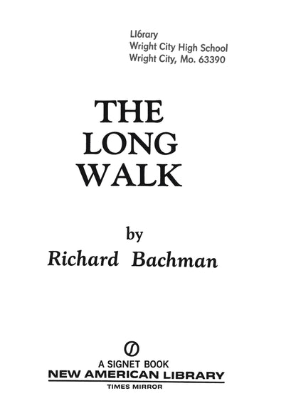 The Long Walk by Stephen King First Edition 1979